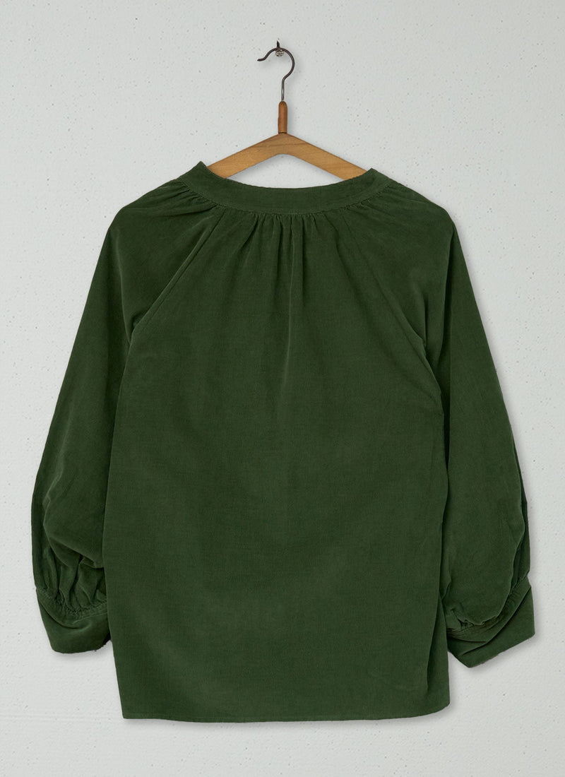 Reworn Needlecord Shirt Size 8 (649) | Black Forest