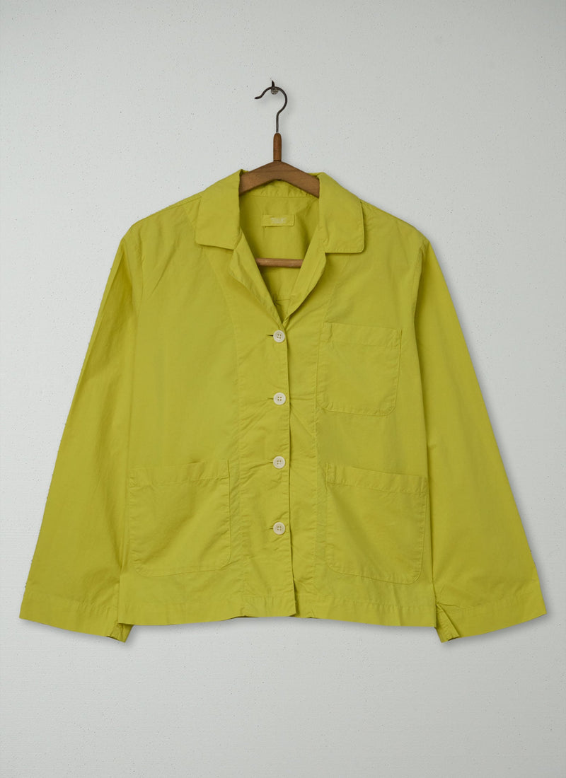 Reworn Poplin PJ Shirt Size 12 (931) | Celery