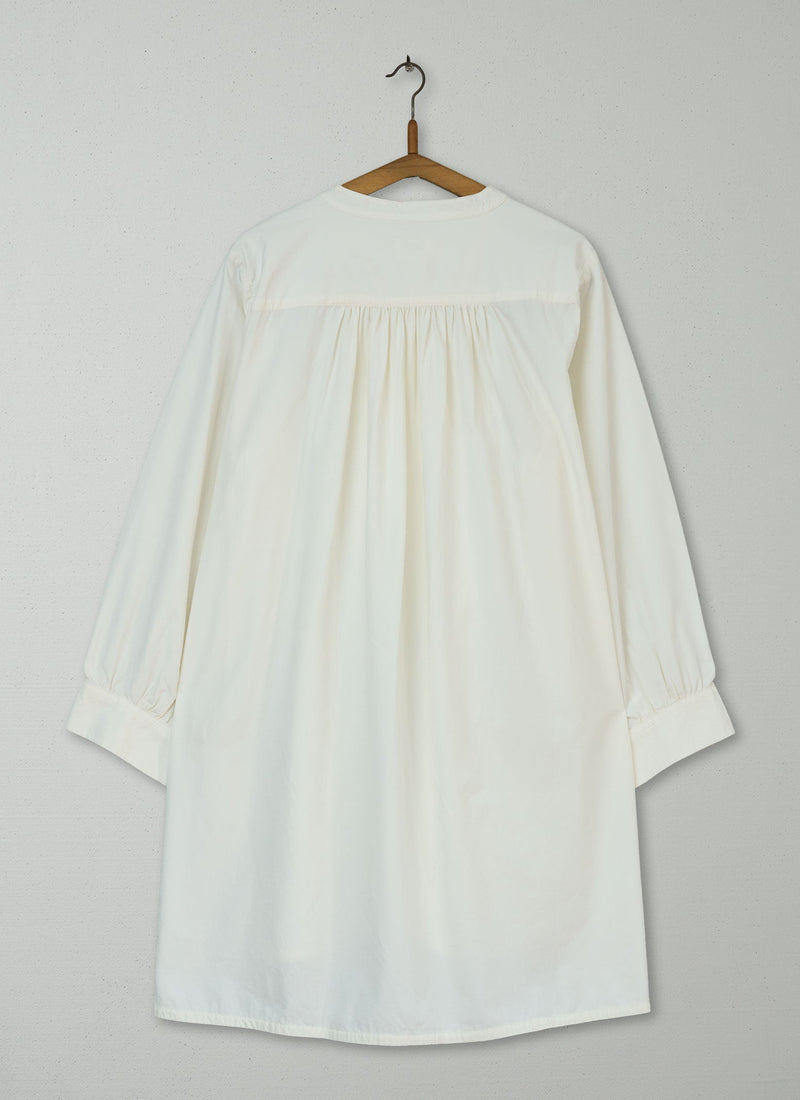 Reworn Cotton Poplin Long Shirt Size 6 (823) | Alabaster White