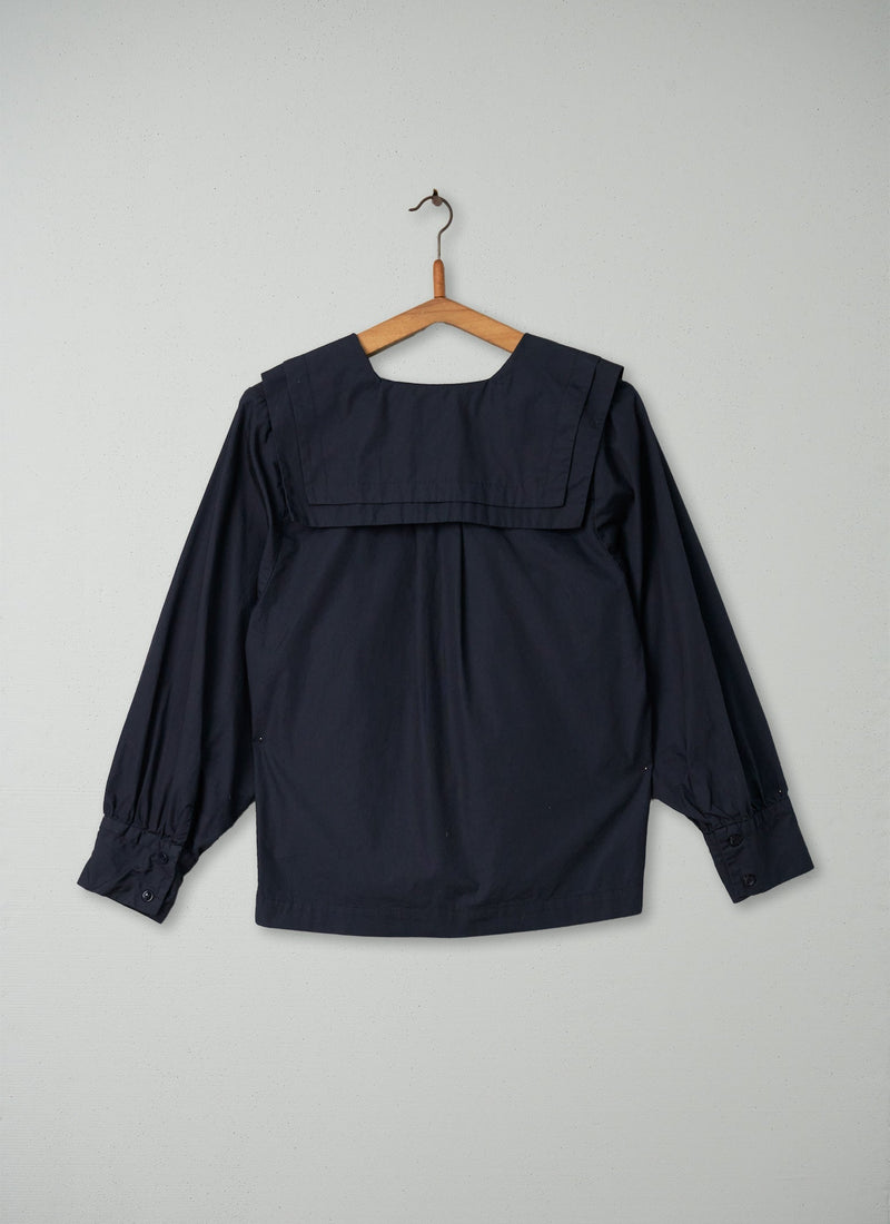 Reworn Poplin Shirt Size 6 (177) | Navy