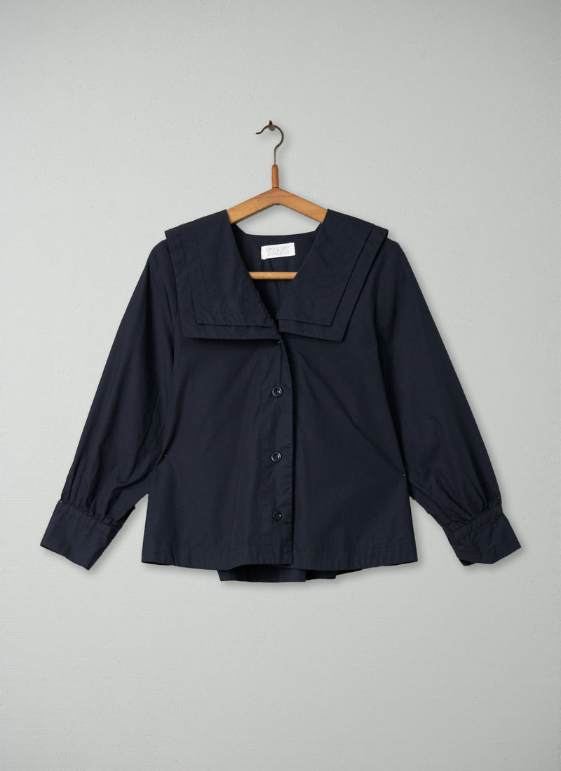 Reworn Poplin Shirt Size 6 (177) | Navy