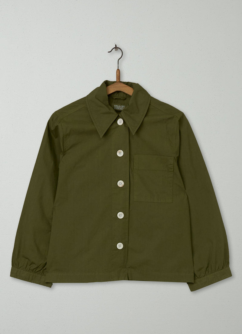 Reworn Patch Pocket Poplin Shirt Size 6 (658) | Montella