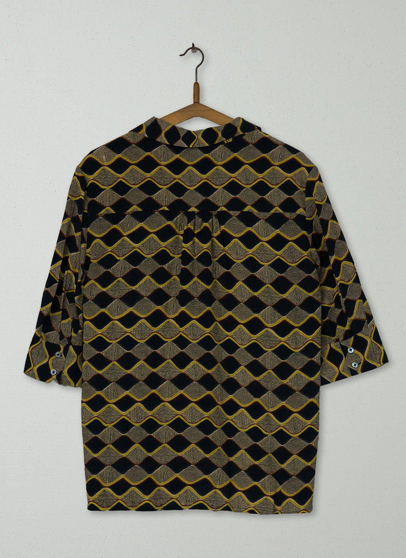 Reworn Vale Print Shirt Size 6 (687) | Multi