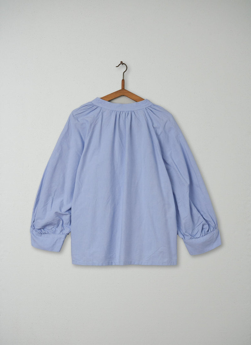 Reworn Cotton Easy Shirt Size 16 (068) | Blue