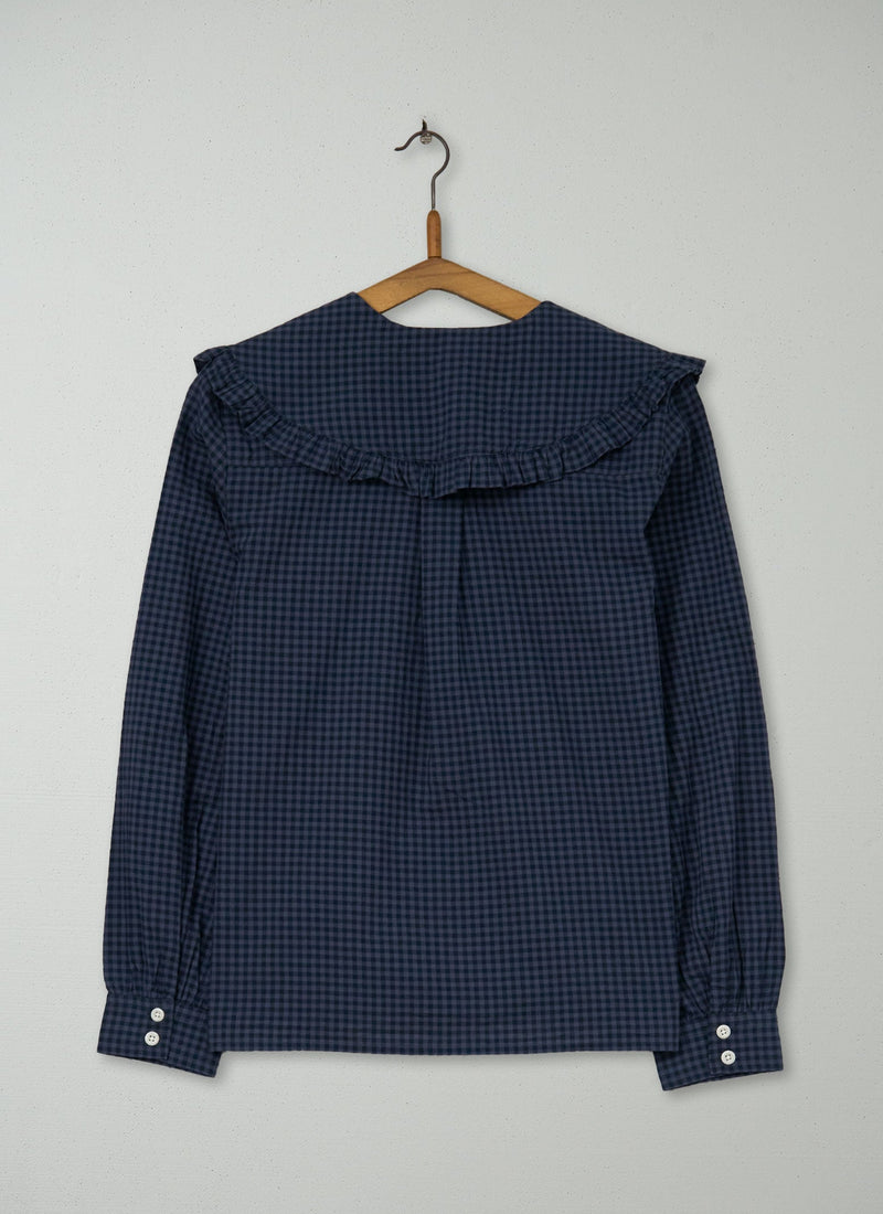 Reworn Cotton Gingham Shirt Size 8 (747) | Multi