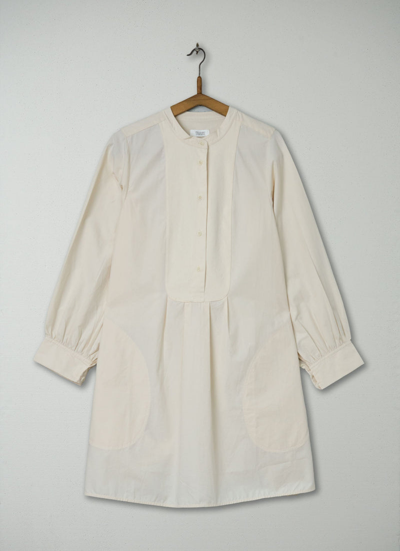 Reworn Cotton Long Shirt Size 6 (832) | Ecru