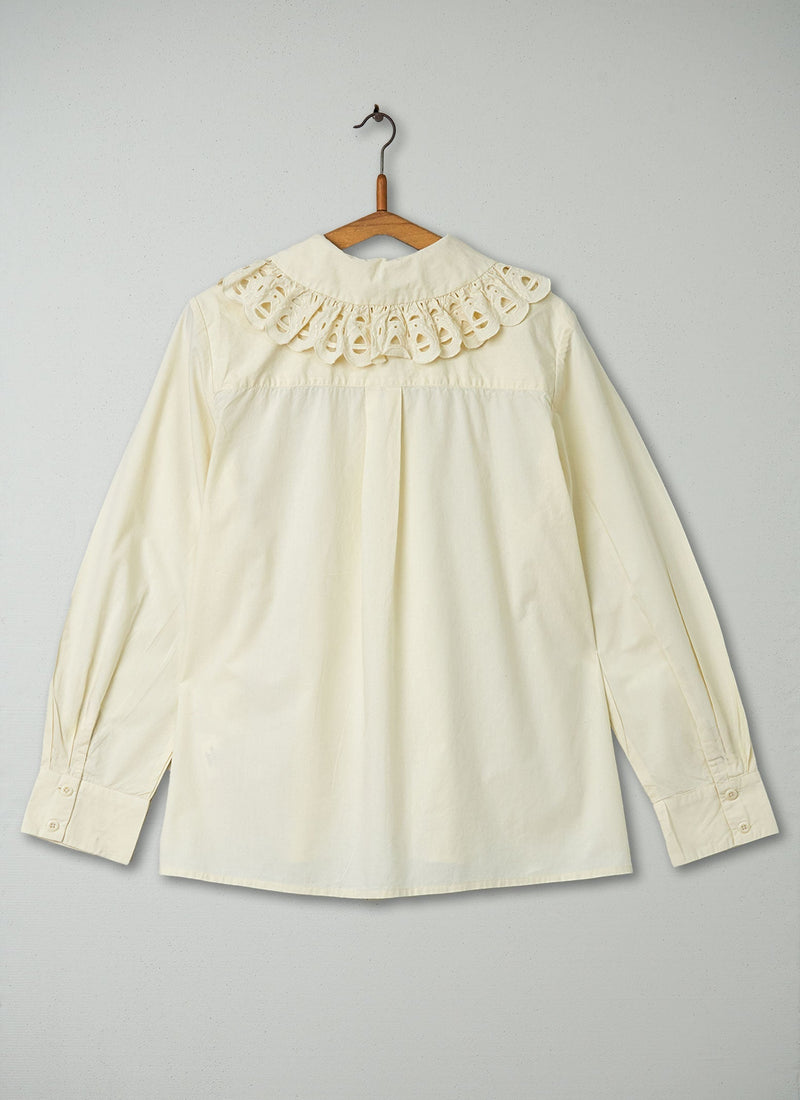 Reworn Poplin Shirt Size 14 (211) | Parchment