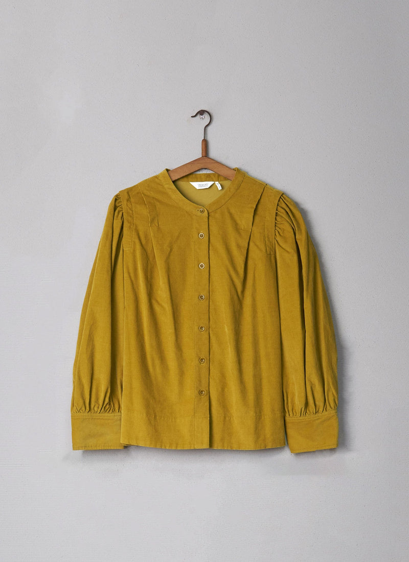 Reworn Organic Needlecord Shirt Size 12 (024) | Golden Buff