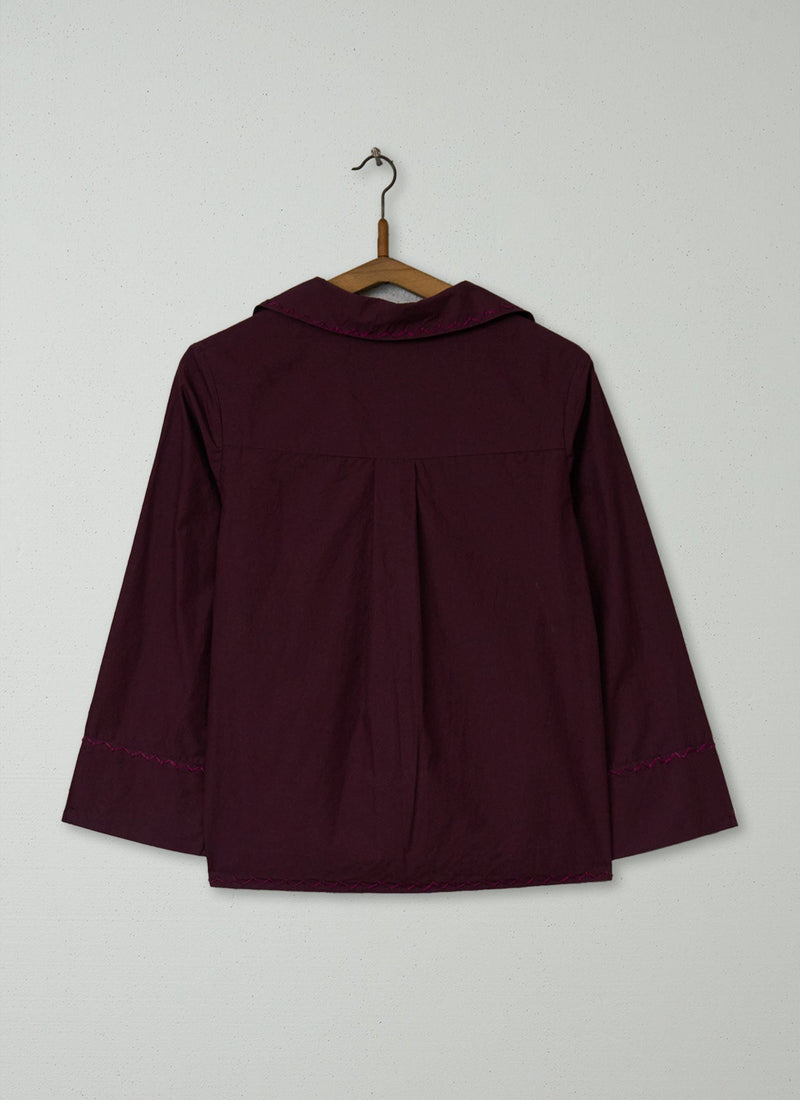 Reworn Applique Cotton Shirt Size 8 (940) | Multi