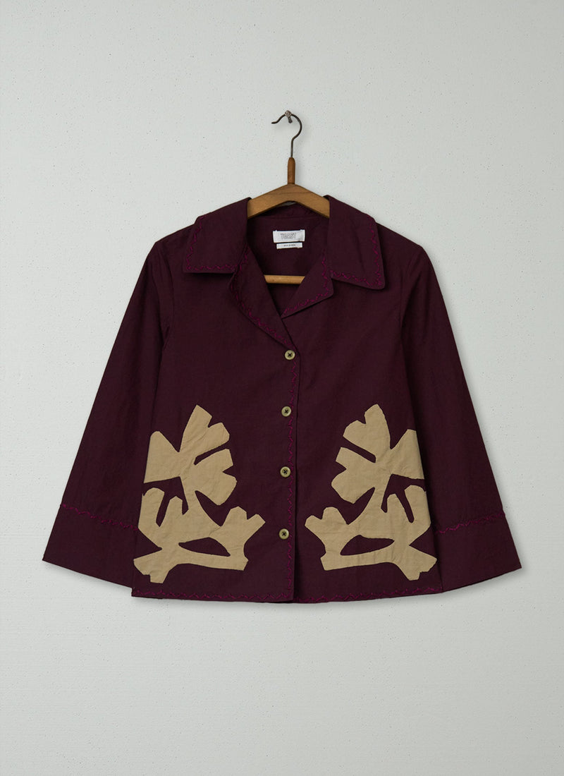 Reworn Applique Cotton Shirt Size 8 (940) | Multi