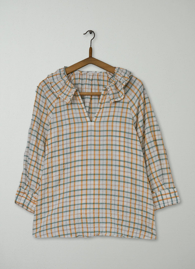 Reworn Hand Woven Check Shirt Size XS (974) | Multi