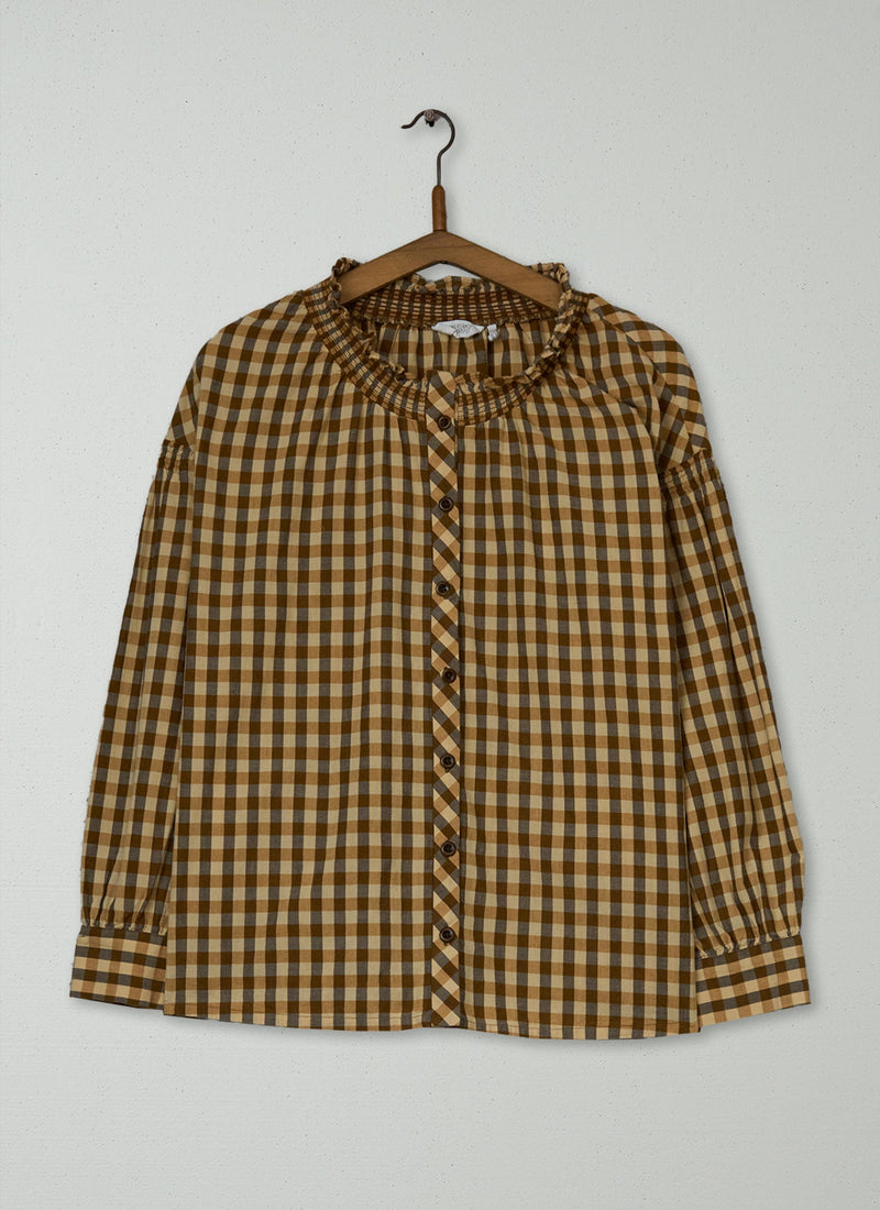 Reworn Cotton Gingham Shirt Size LXL (949) | Multi