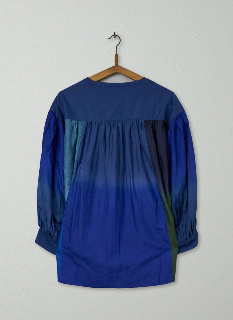 Reworn Dip Dye Silk Shirt Size XXSXS (1145) | Multi