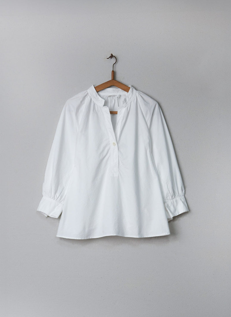 Reworn Cotton Oxford Easy Shirt Size M (006) | White