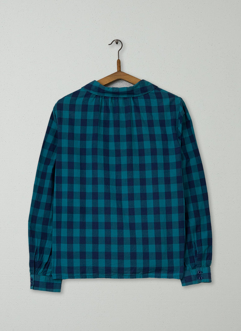 Reworn Cotton Check Shirt Size 12 (818) | Multi