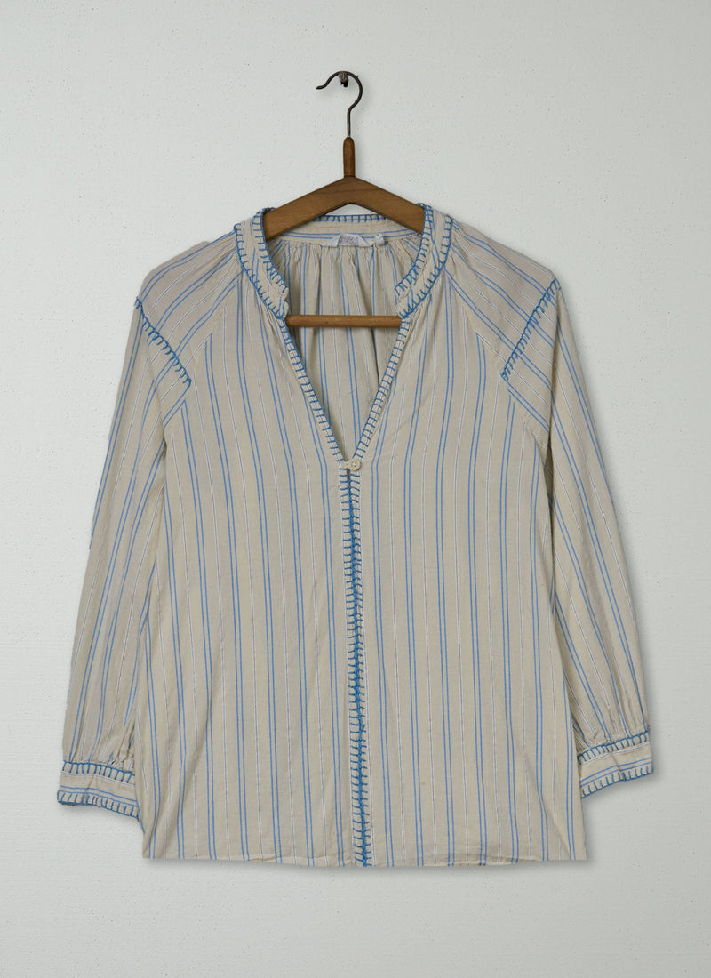 Reworn Blanket Stitch Top Size L (855) | Multi