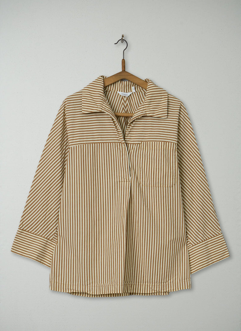 Reworn Organic Poplin Smock Size XS (1143) | Multi