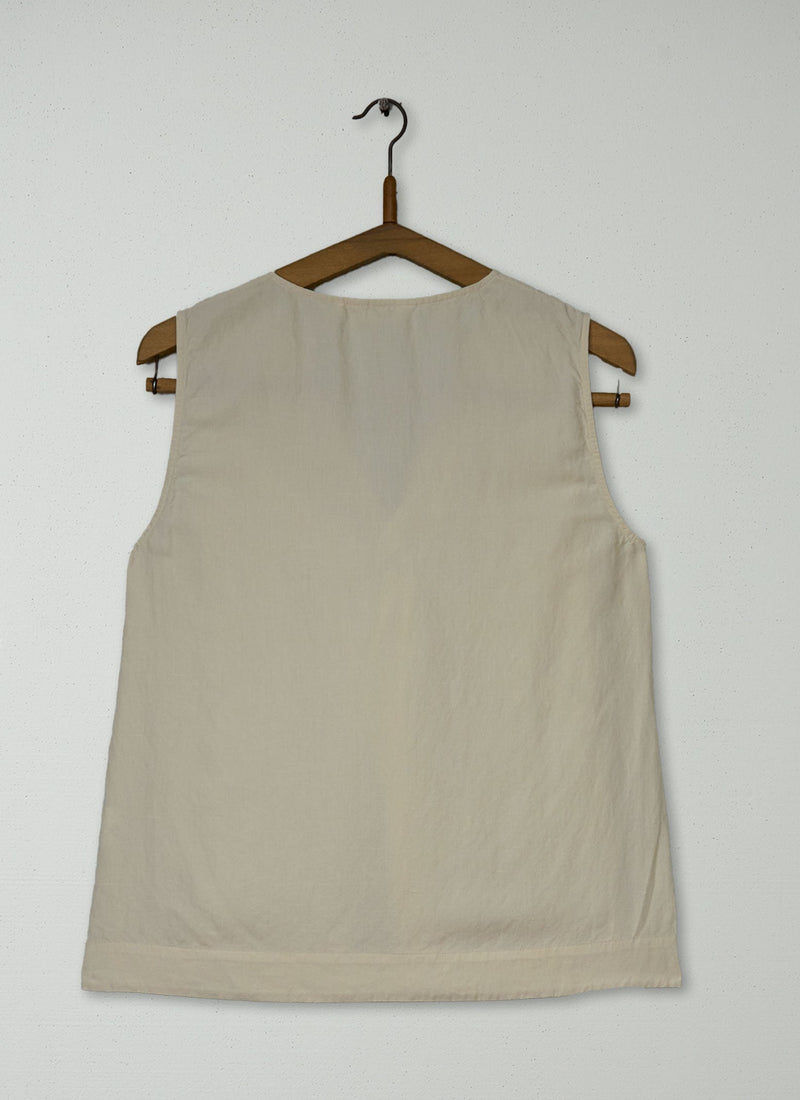 Reworn Silk Linen Top Size 6 (1090) | Canvas