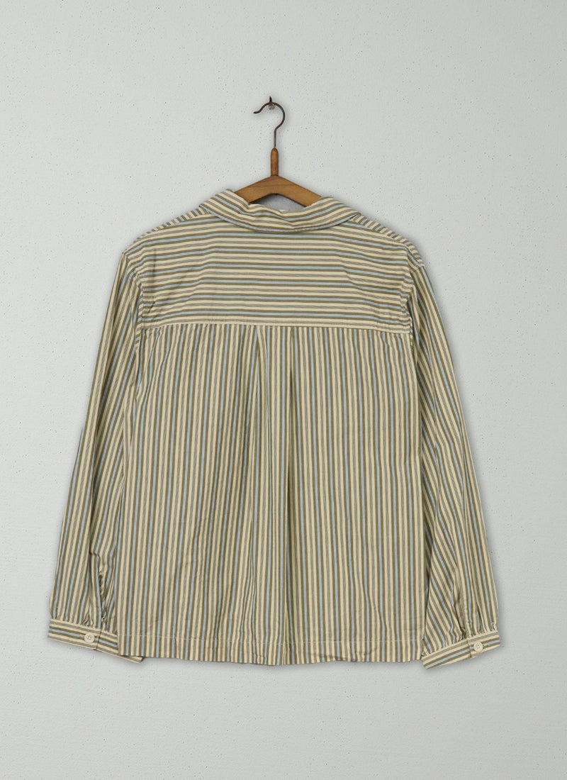 Reworn Stripe Patch Pocket Cotton Size XL (709) | Multi