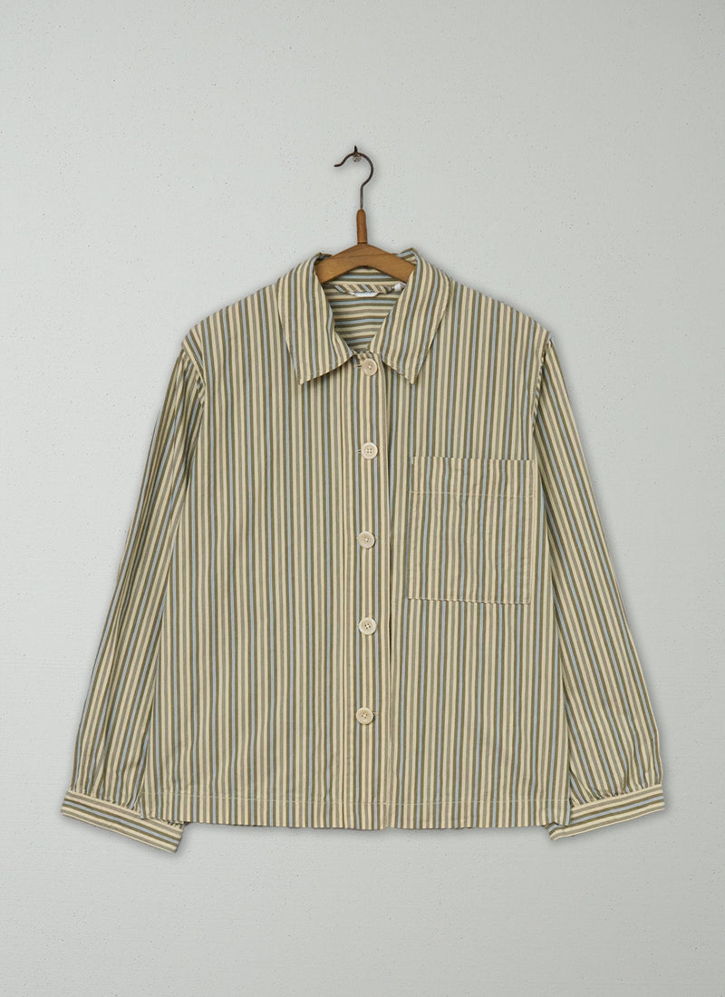 Reworn Stripe Patch Pocket Cotton Size XL (709) | Multi