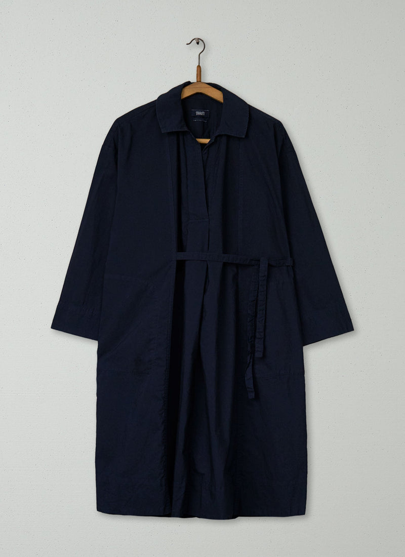 Reworn Cotton Poplin Wrap Shirt Dress Size XXSXS (1445) | Ink