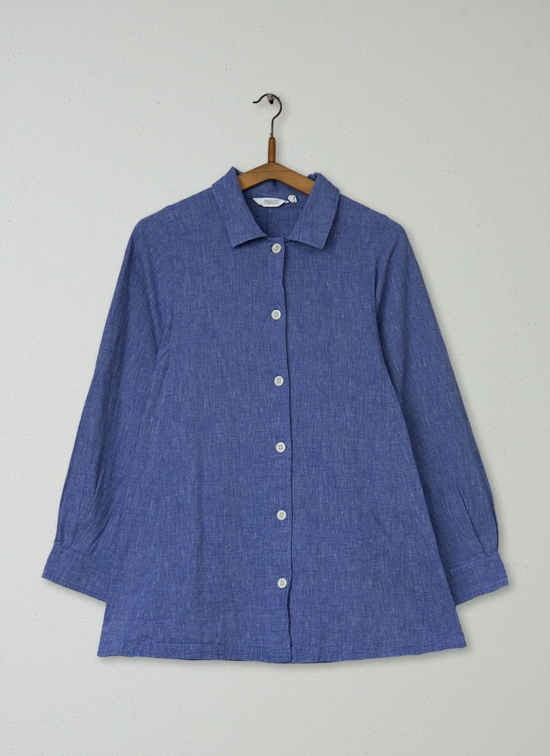 Reworn Chambray Shirt Size M (992) | Chambray