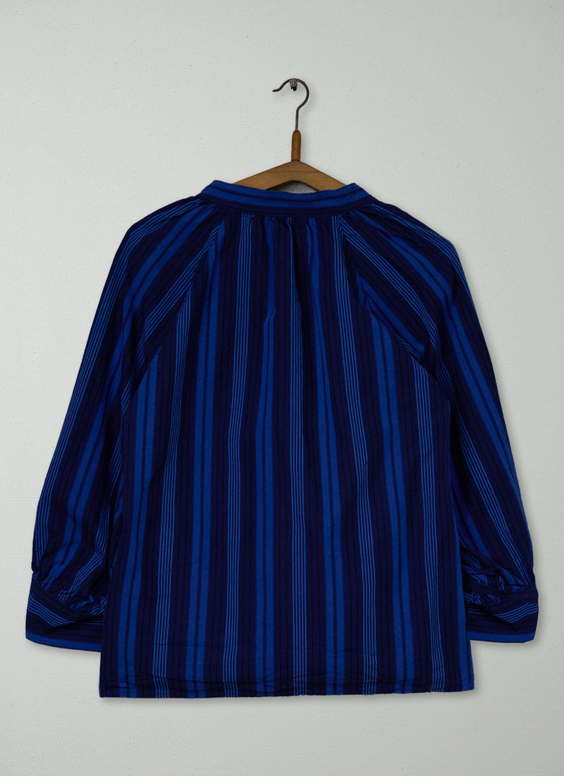 Reworn Cotton Stripe Raglan Shirt Size XS (990) | Multi
