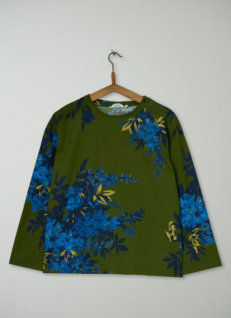 Reworn Botanical Print Top Size S (1175) | Multi