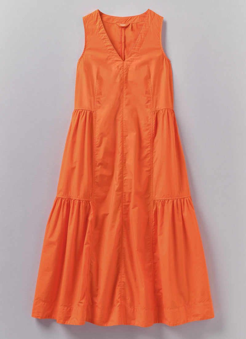 Tiered Cotton Poplin Dress | May Pole