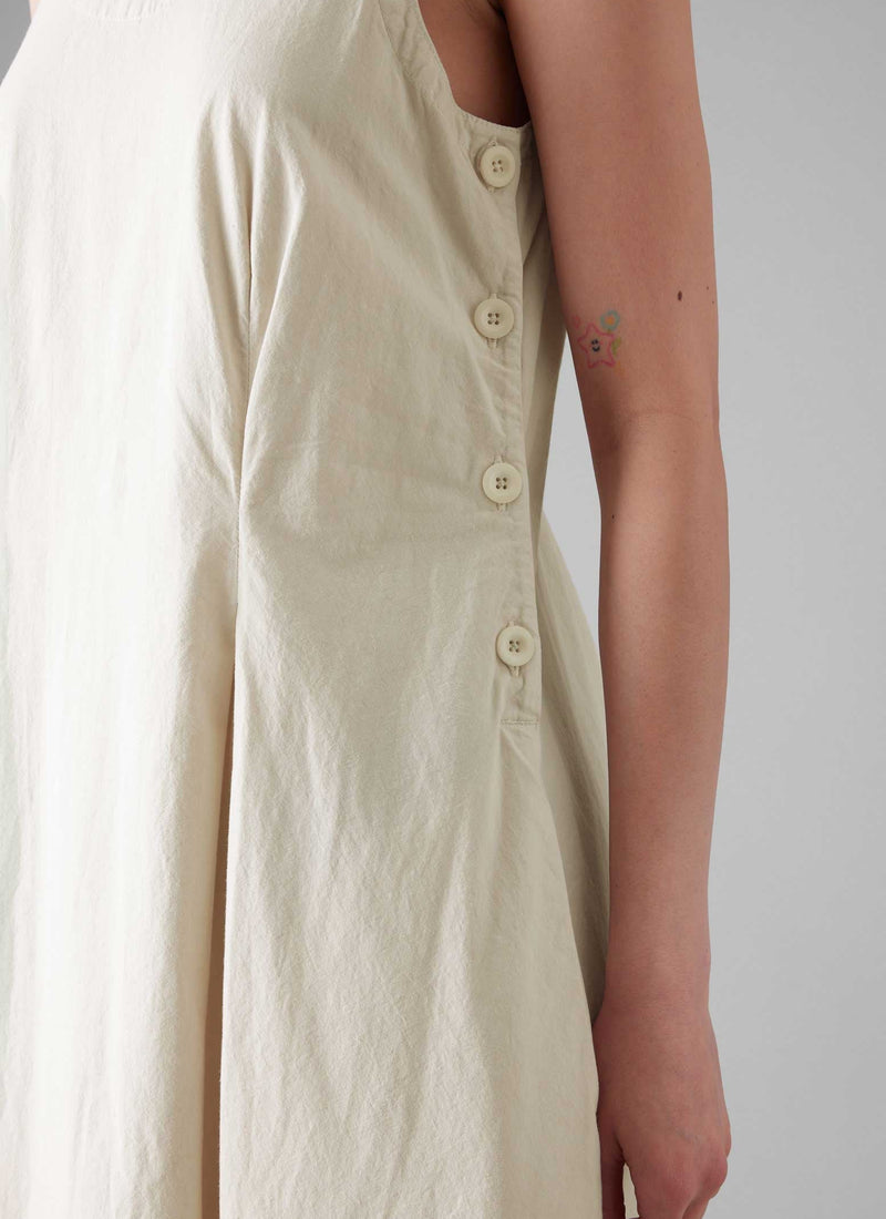 Cotton Poplin Sun Dress | Raw Linen