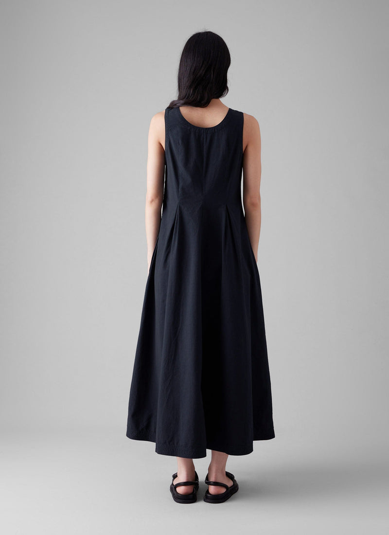 Cotton Poplin Sun Dress | Raven Blue