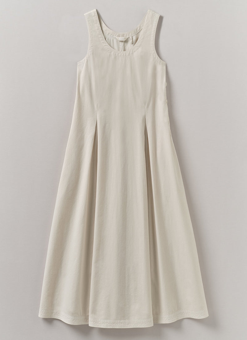 Cotton Poplin Sun Dress | Raw Linen