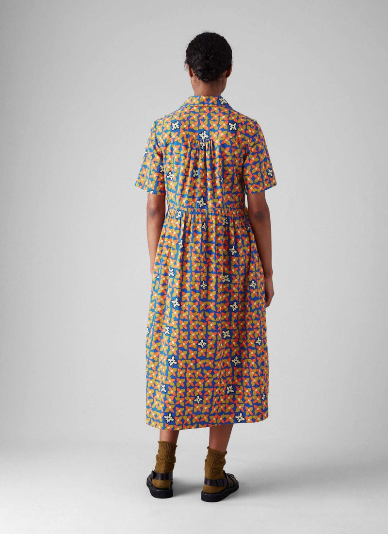 Selma Cotton Shirt Dress | Bluebird
