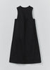 Washed Black Denim Workwear Dress | Carbon Black