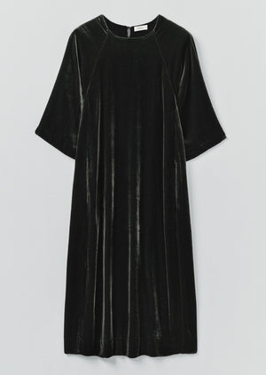 Cocoon Silk Velvet Dress | Jackdaw