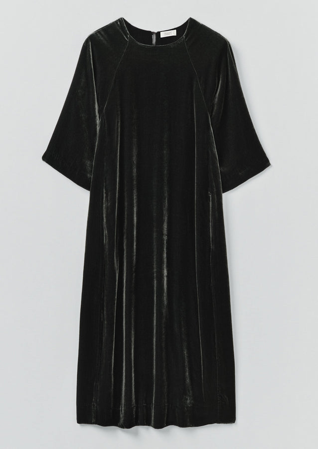 Cocoon Silk Velvet Dress | Jackdaw