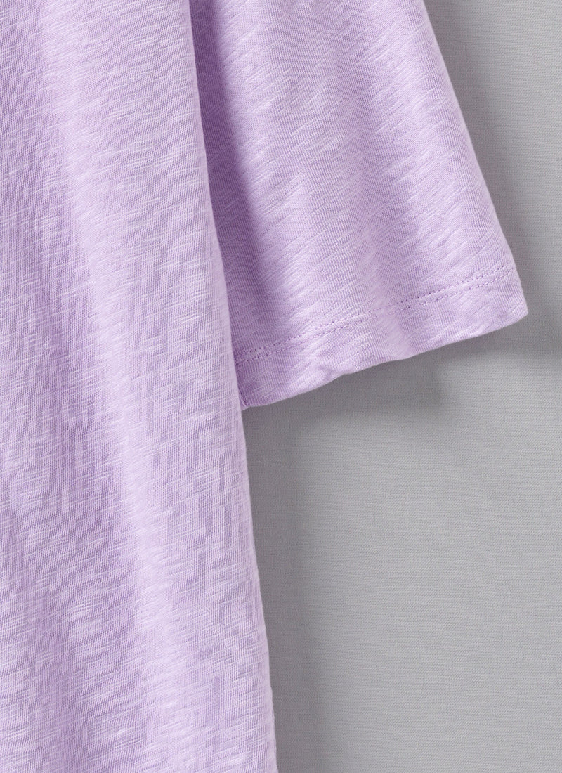 Cleo Garment Dyed Cotton Tee | Lupine