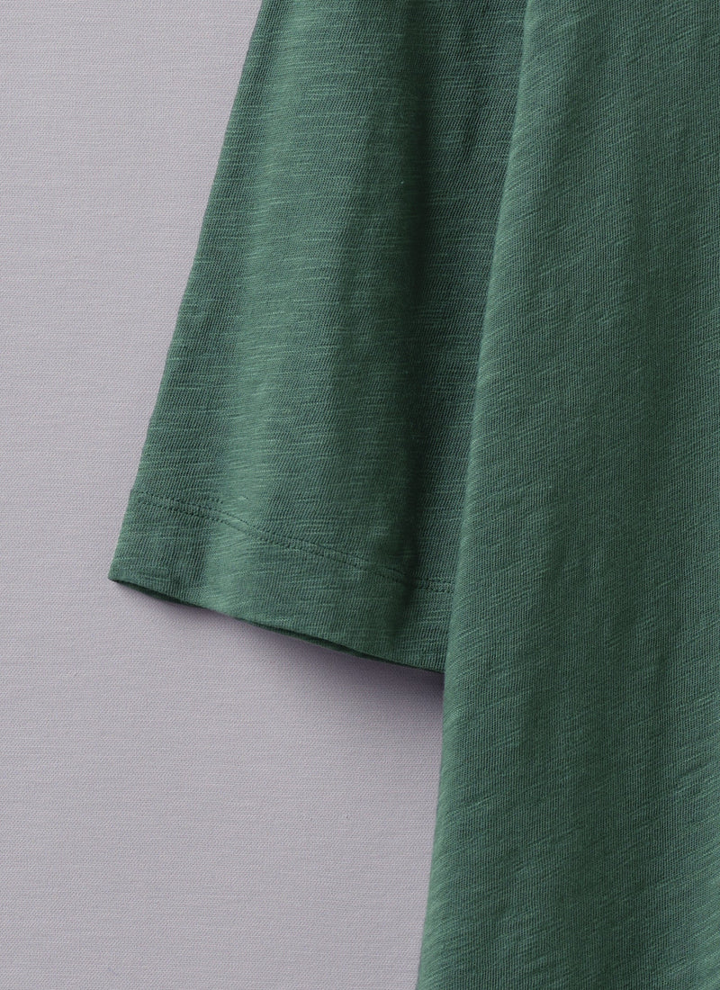 Cleo Garment Dyed Organic Cotton Tee | Marble Green