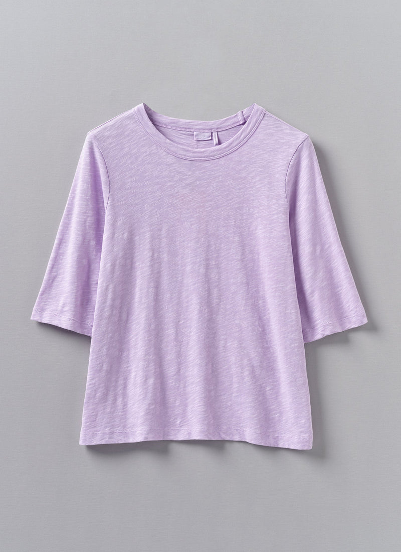 Cleo Garment Dyed Cotton Tee | Lupine