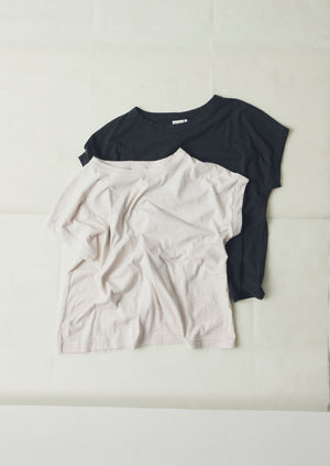 Alda Organic Cotton Easy Tee | Pebble