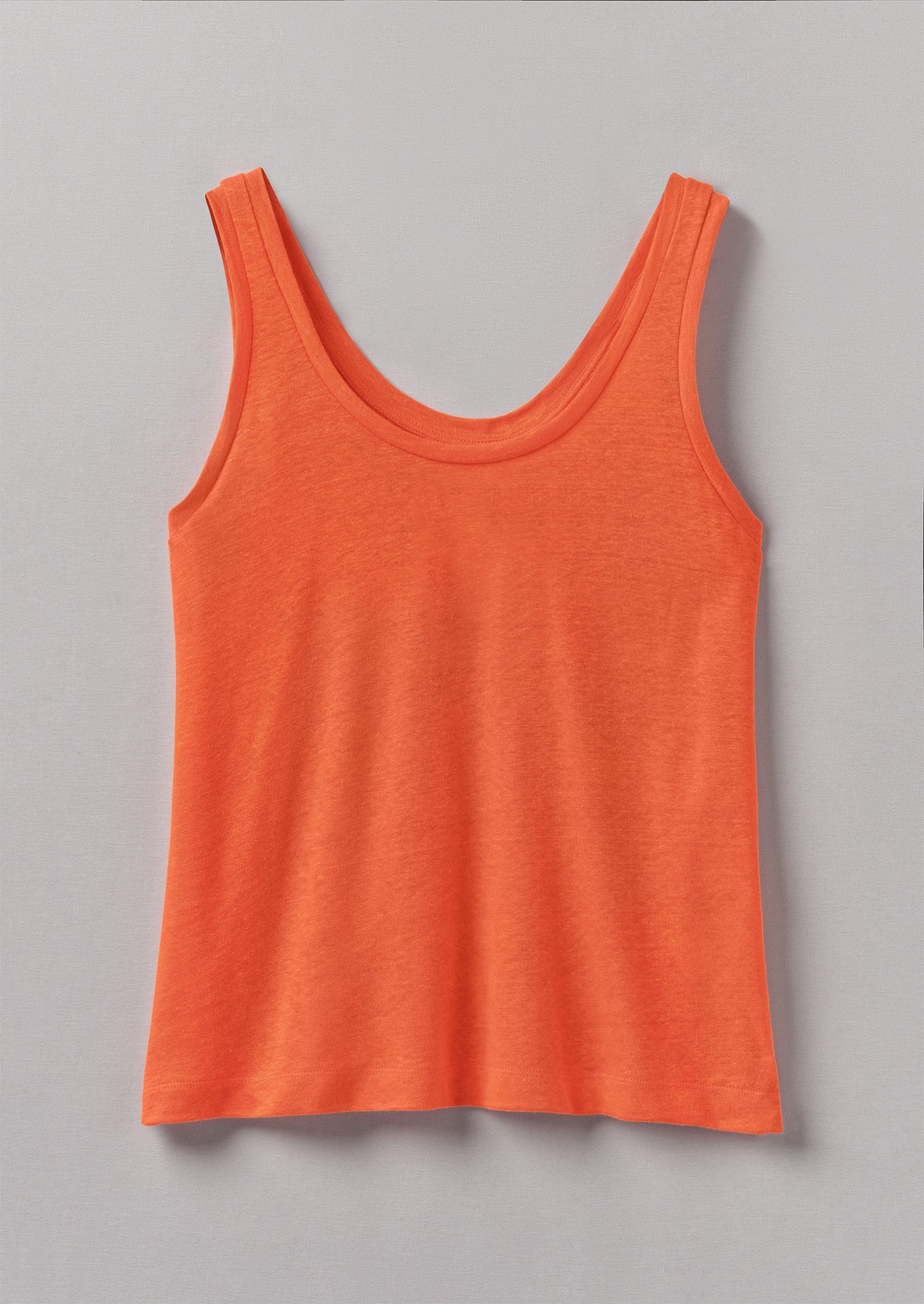 Scoop Neck Linen Jersey Vest | May Pole