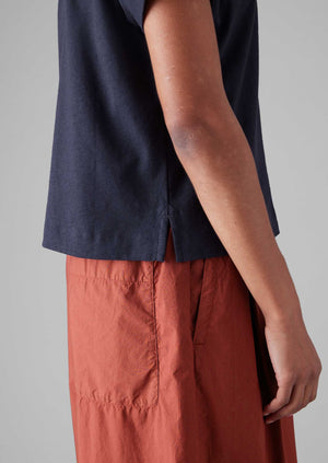 Cotton Hemp Jersey Shirt | Slate