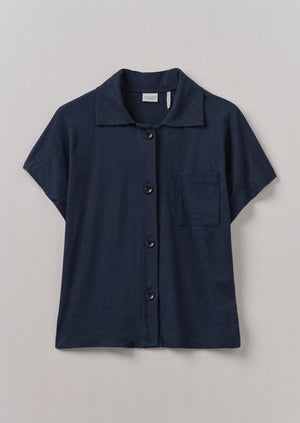Cotton Hemp Jersey Shirt | Slate