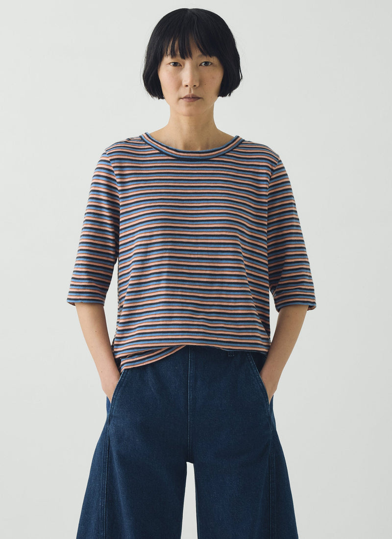 Cleo Cotton Stripe Tee | Multi
