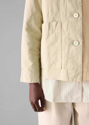 Garment Dyed Cotton Linen Jacket | Fallow