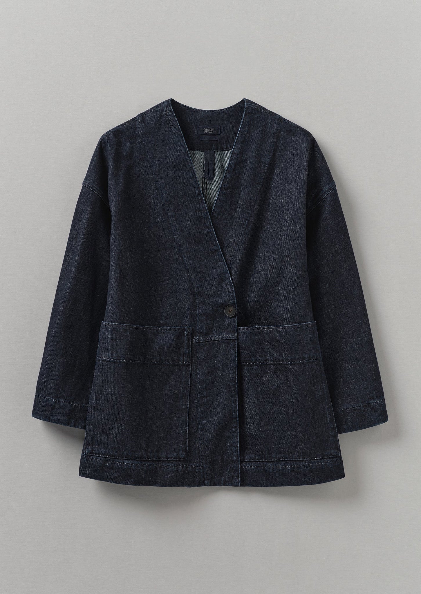 Indigo Denim Wrap Jacket | Indigo