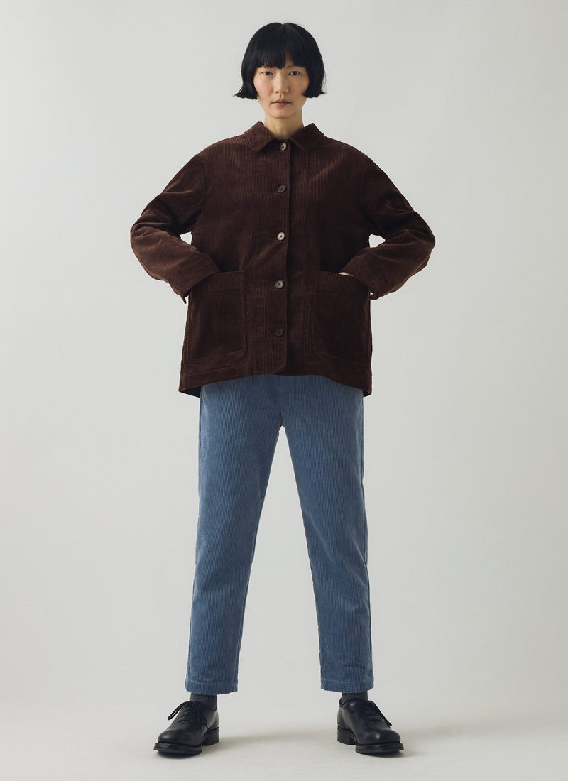 Patch Pocket Organic Cord Jacket | Java