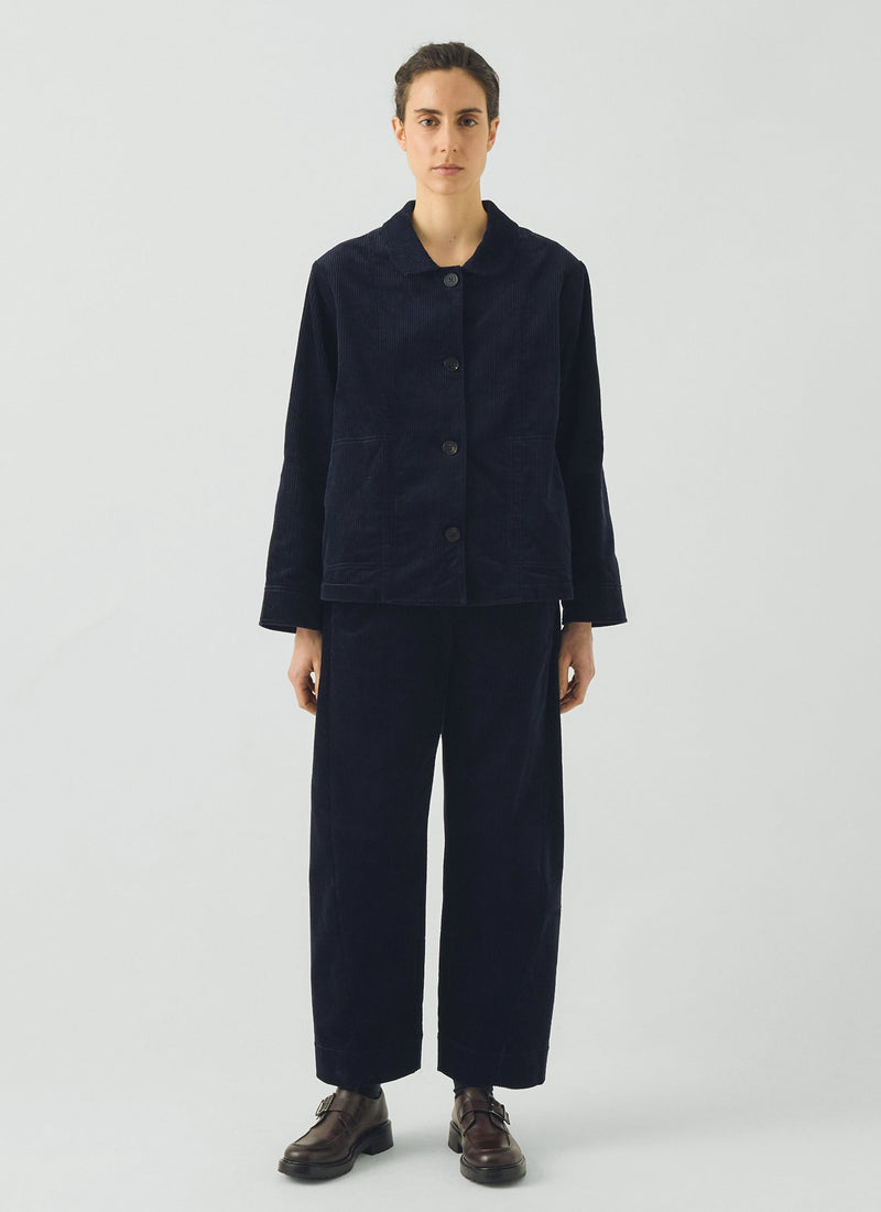 Cotton Cord Jacket | Dark Navy