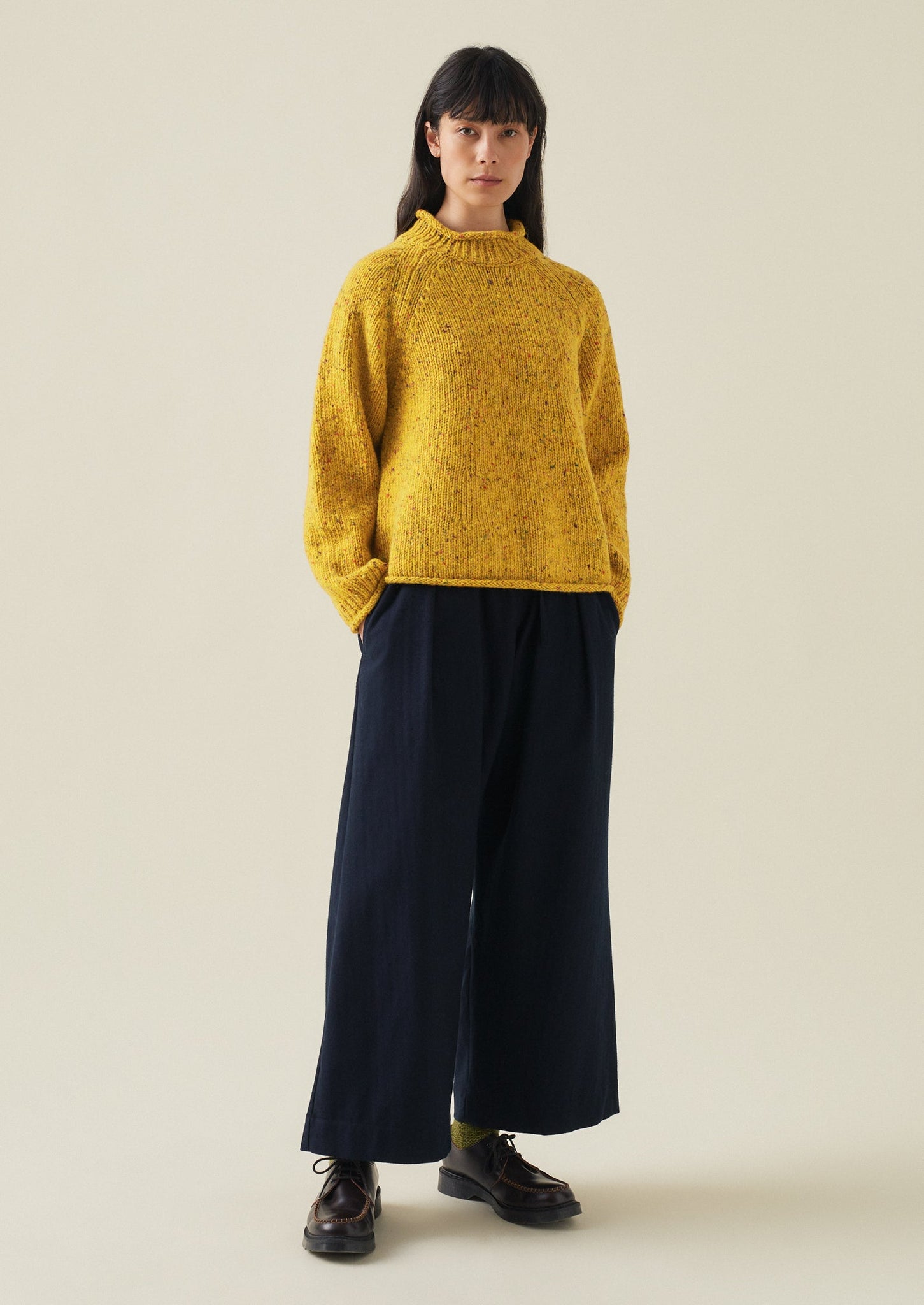 Orla Donegal Wool Sweater | Mimosa Yellow | TOAST