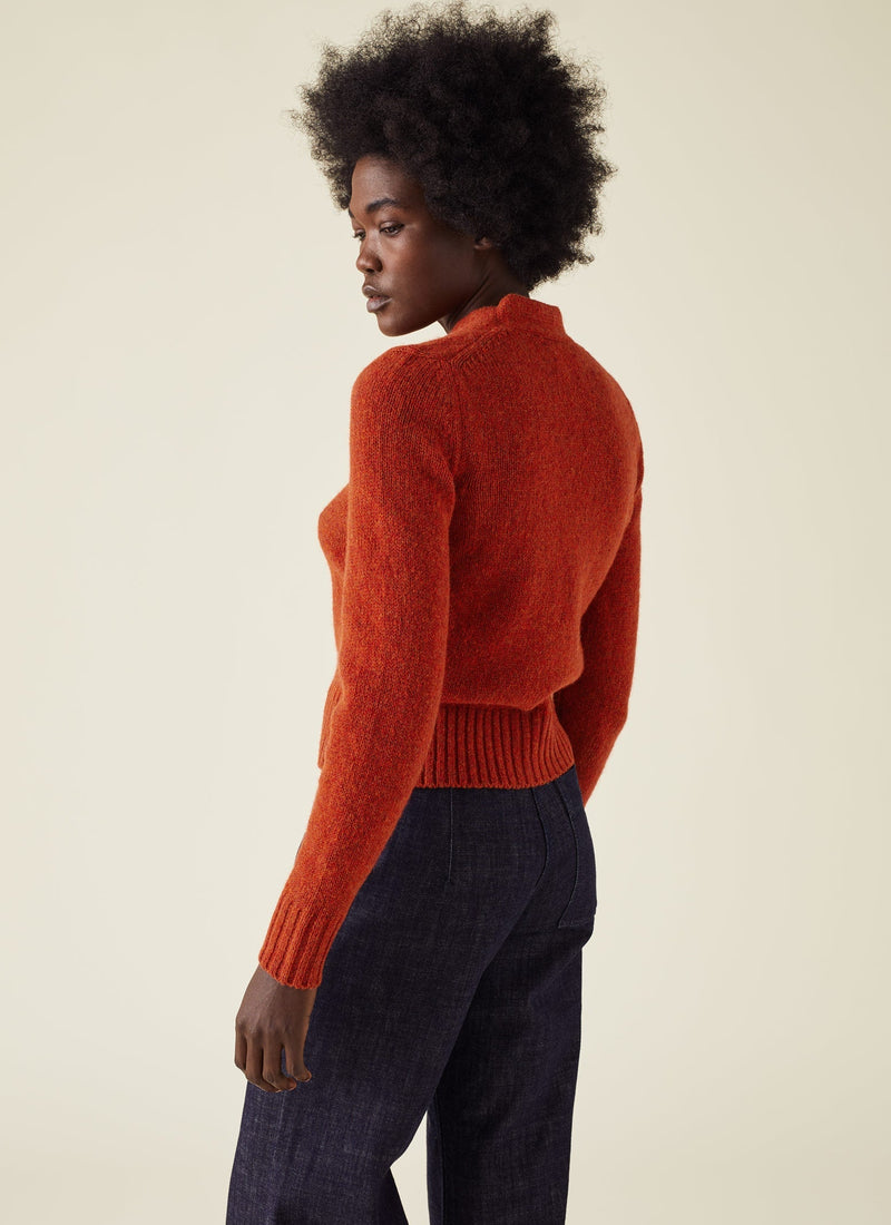 Kaia V-Neck Wool Cardigan | Harissa